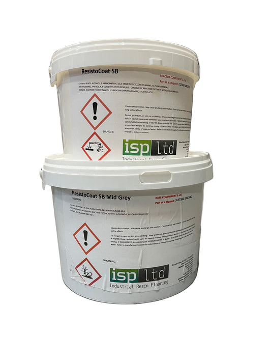 Durable two-part solvent-free epoxy resin, ideal for industrial flooring, bonding, and protective coatings.
