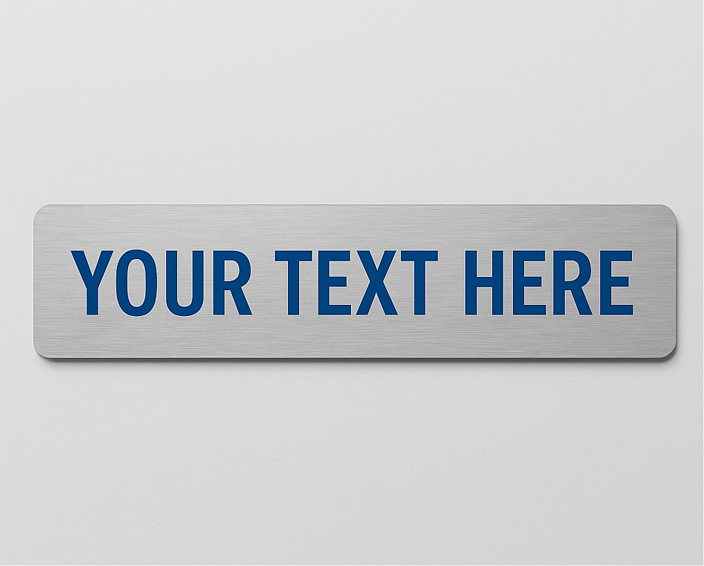 Custom Door Sign Brushed Stainless ACM