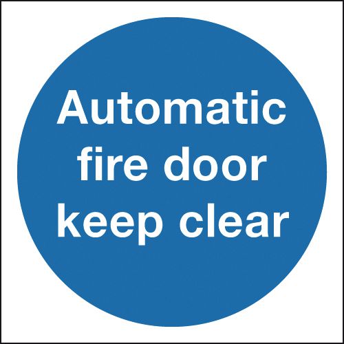 Automatic Fire Door Keep Clear
