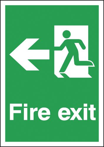 Fire Exit Running Man Left