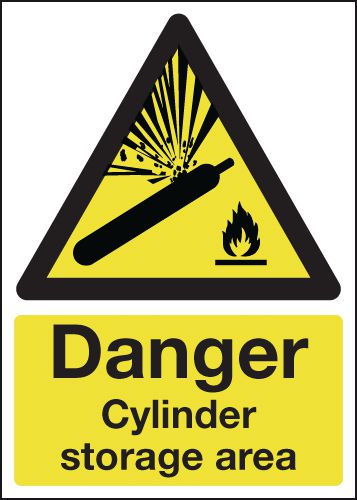 Danger Cylinder Storage Area