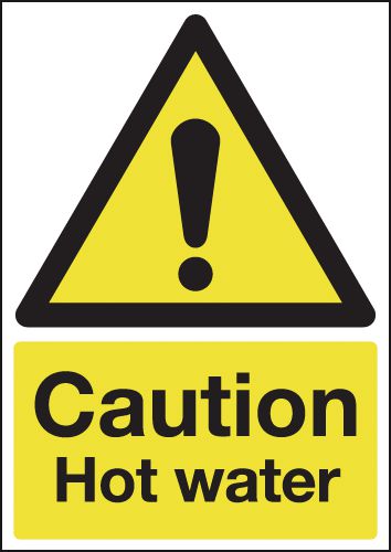 Caution Hot Water