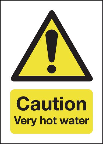 Caution Very Hot Water