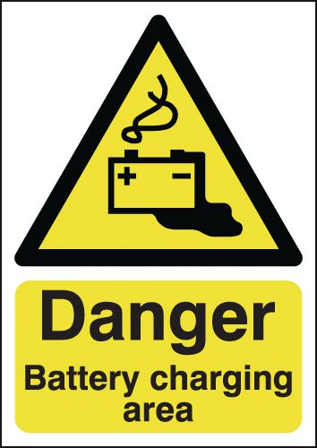 Danger Battery Charging Area