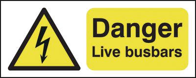 Danger Live Busbars