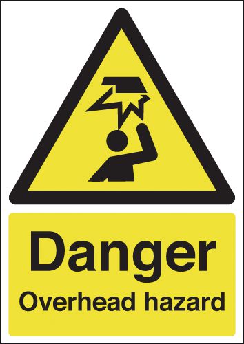 Danger Overhead Hazard