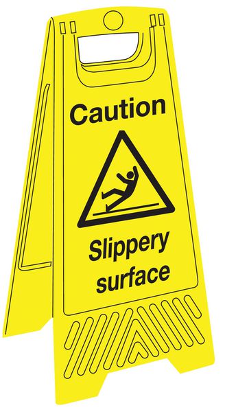 Danger Slippery surface Floor Stand
