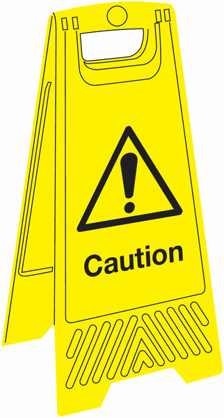 Caution Floor Stand