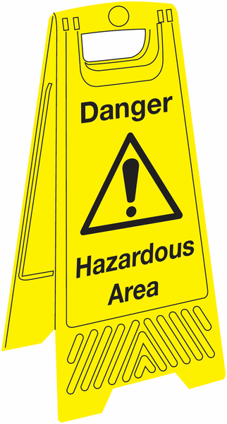 Danger Hazardous Area Floor Stand