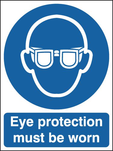 Eye protection must be worn