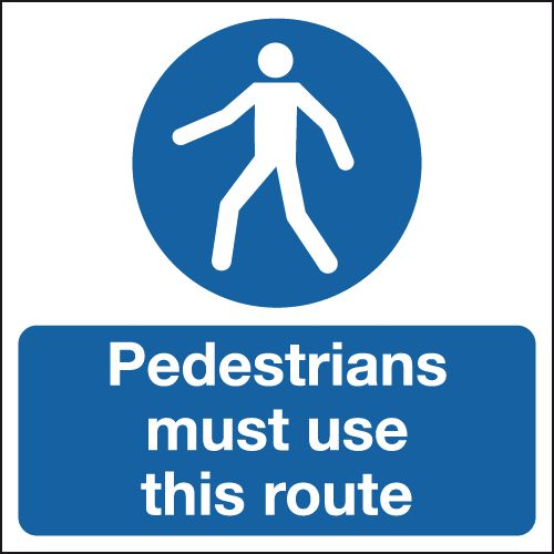 Pedestrians Must Use This Route
