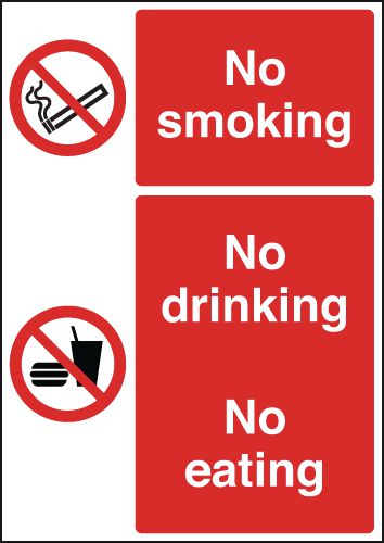 No Smoking No Drinking No Eating