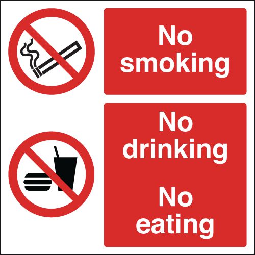 No Smoking No Drinking No Eating