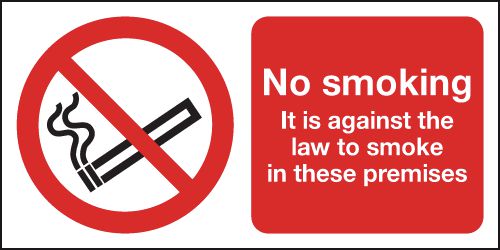 No Smoking It Is Against The Law