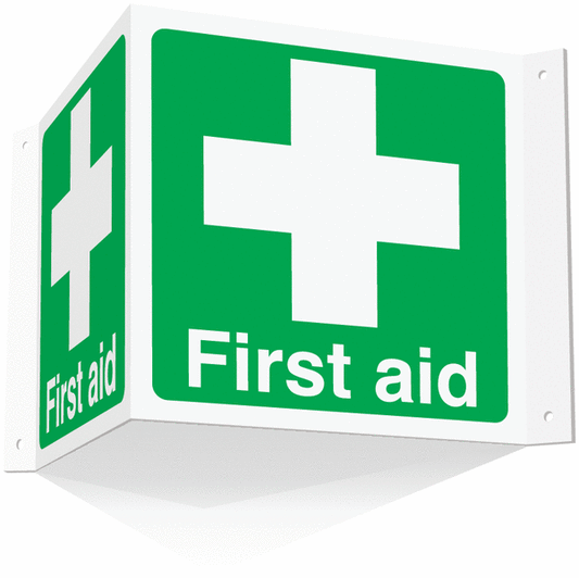 First aid Projecting 3D Sign