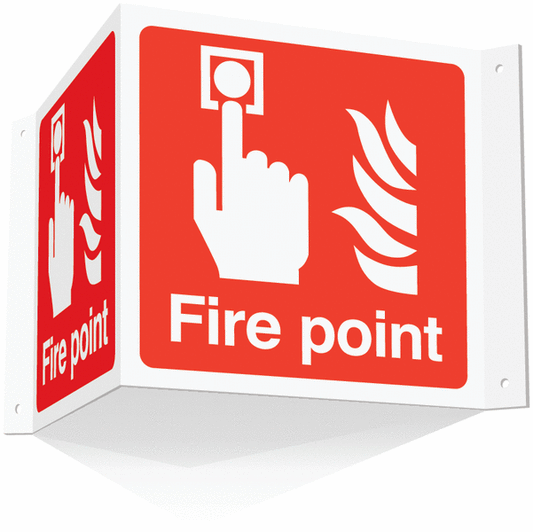 Fire point Projecting 3D Sign