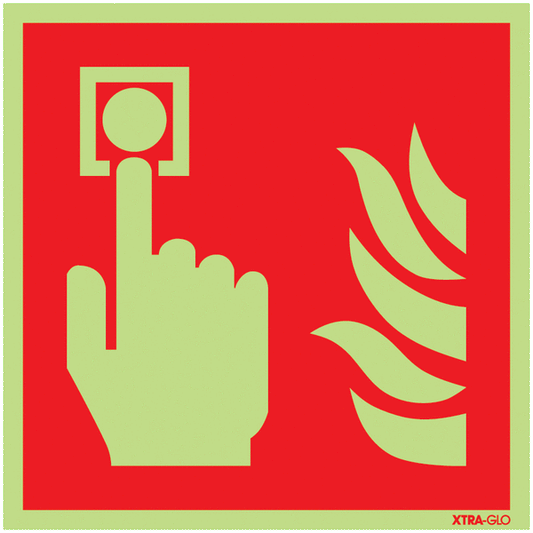 Fire Alarm Call Point Symbol - Xtra Glo