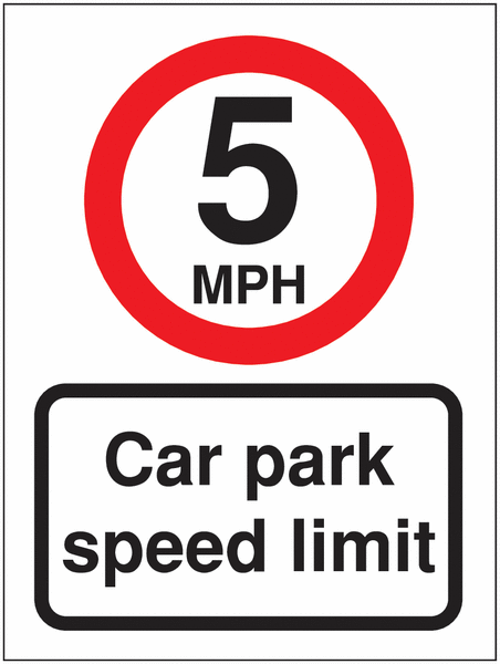 5mph Car Park Speed Limit