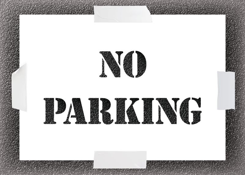 No Parking Car Park Stencil