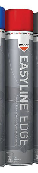 Rocol Easyline Edge spray can, red colour