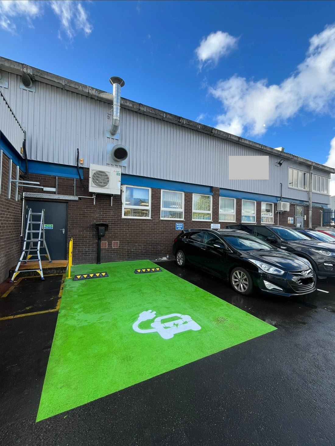 🚗⚡ Freshly Installed: MMA-Coated EV Charging Bay in the North West