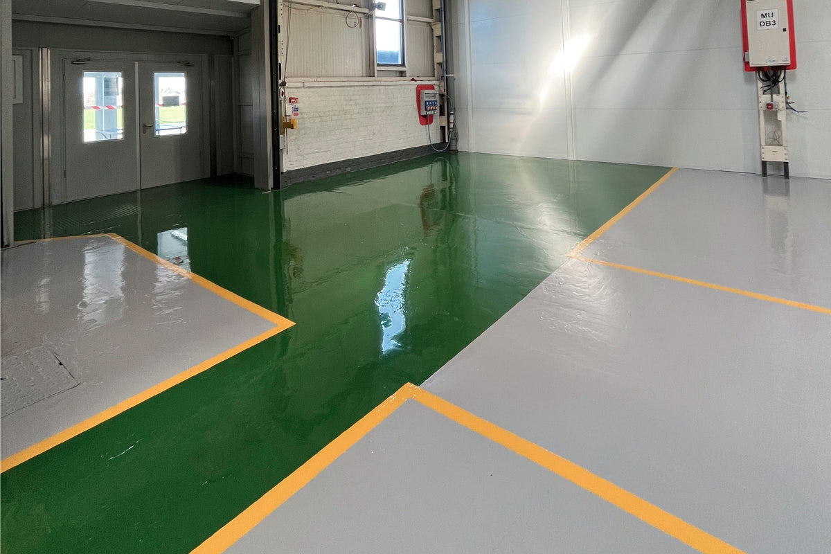 Industrial resin floor