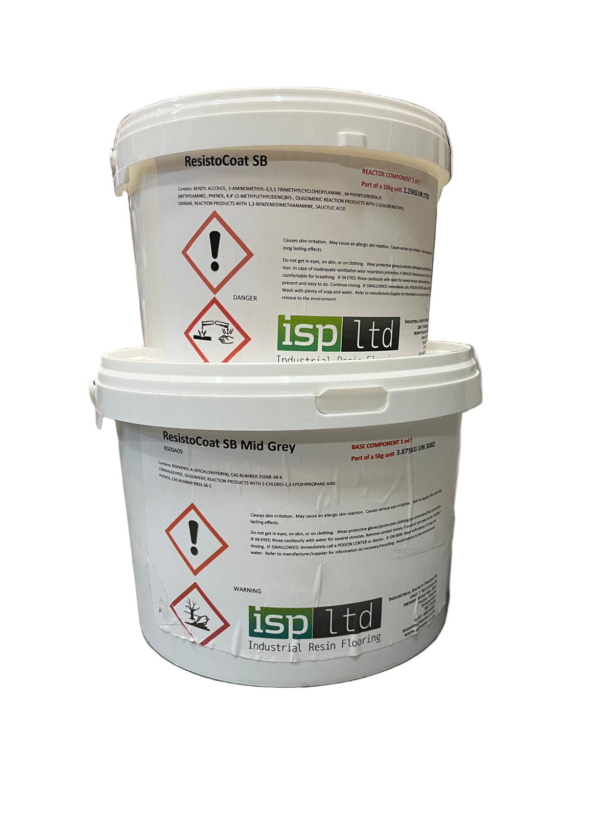 Durable two-part solvent-free epoxy resin, ideal for industrial flooring and protective coatings.