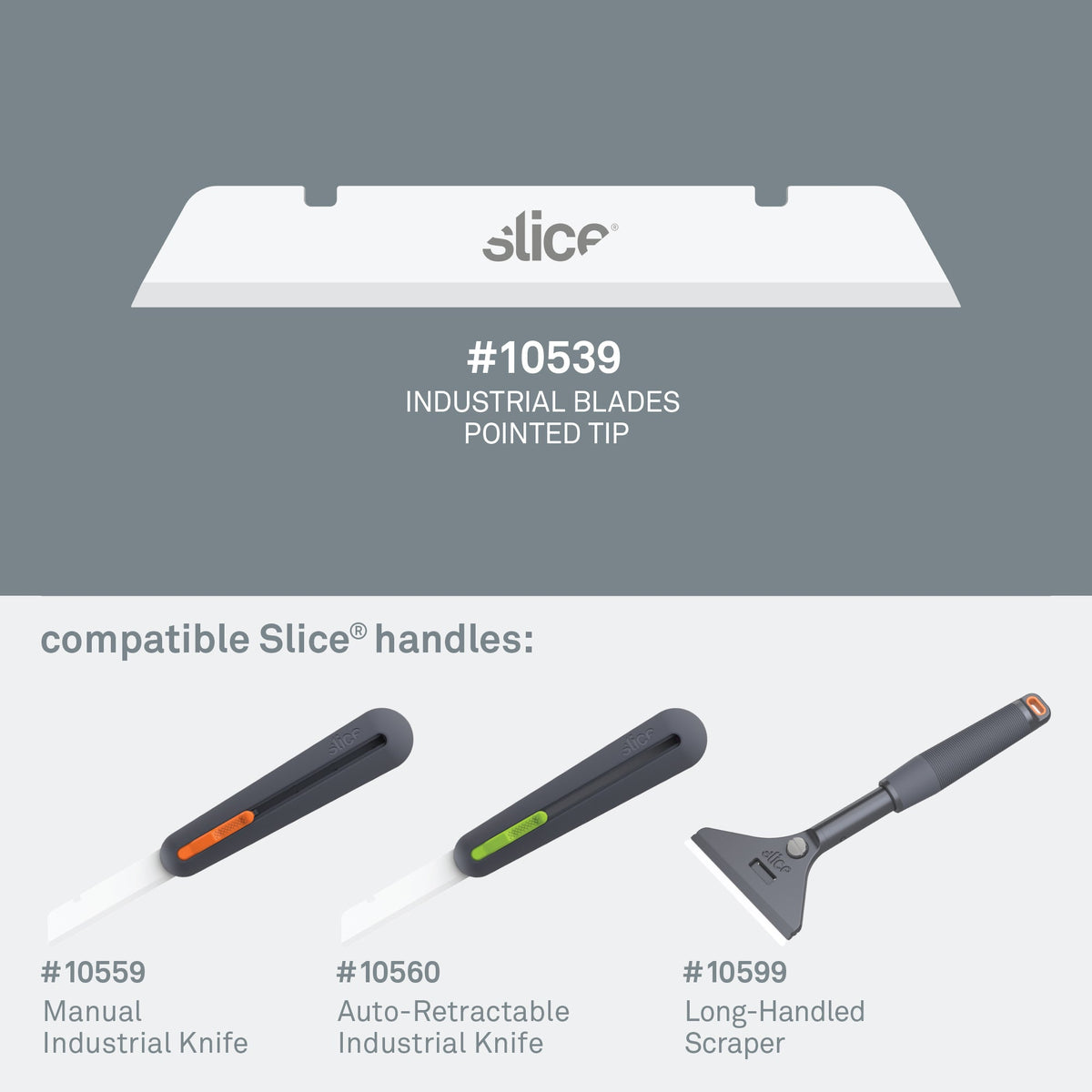 Slice Pointed Tip Industrial Blades