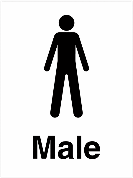 Male Washroom sign