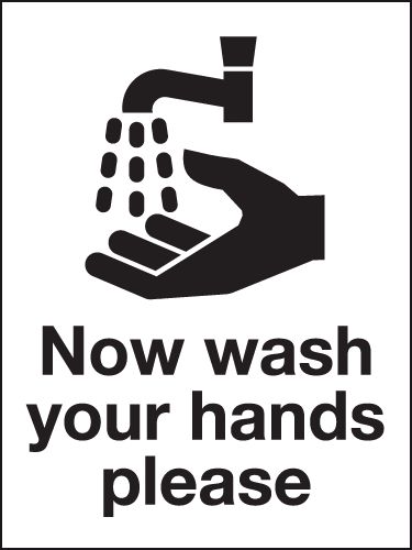 Now wash your hands please