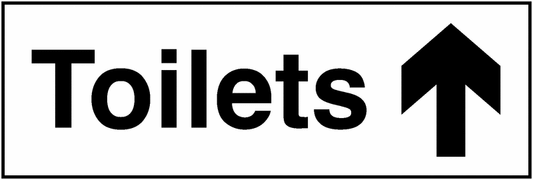 Toilets arrow up
