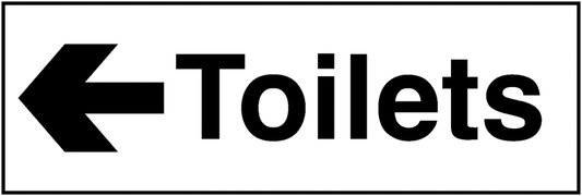 Toilets arrow left