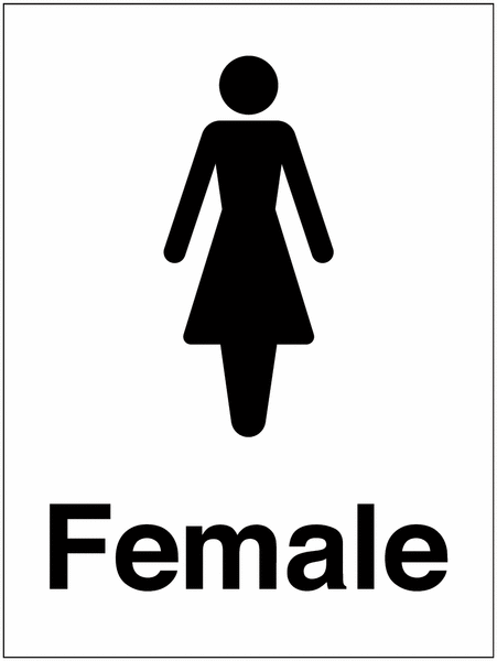 Female Washroom sign