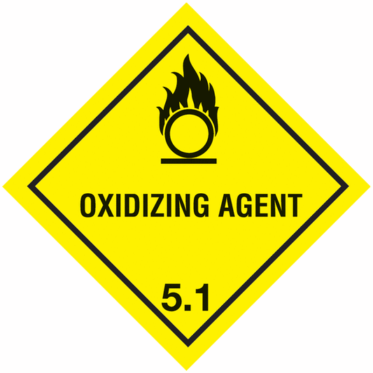 Oxidizing Agent Hazard Warning Diamonds