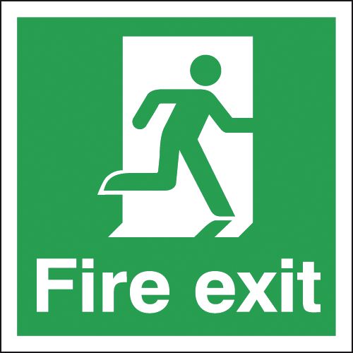 Fire Exit Running Man Right