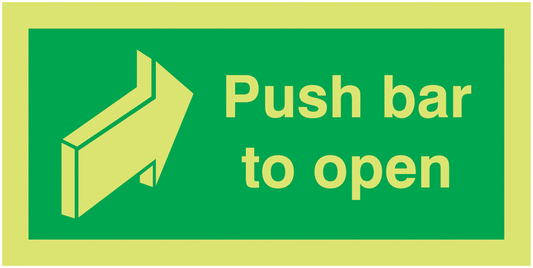 Push Bar To Open - Xtra Glo