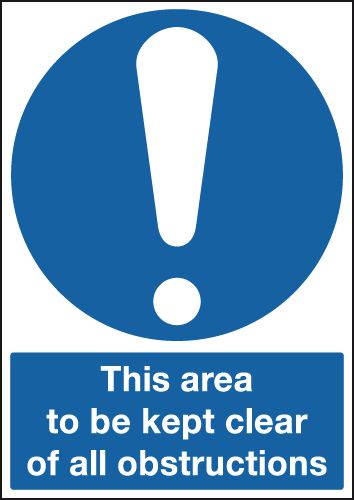 This Area To Be Kept Clear Of All Obstructions