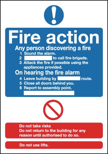 Fire Action Notice (Standard)