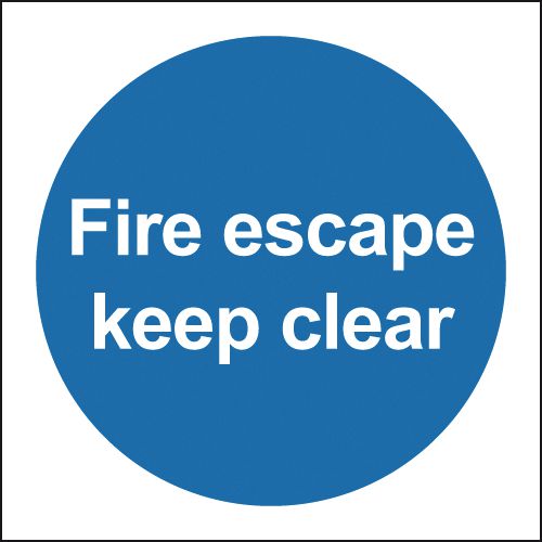 Fire Escape Keep Clear