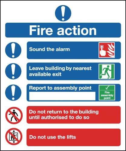Fire Action Notice (Symbolised)