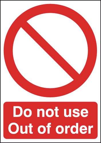 Do Not Use Out of Order