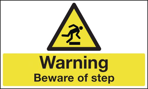 Warning Beware of step Anti-Slip Floor Sign