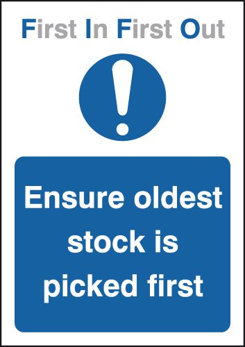 A4 First In First Out Ensure Oldest Stock Is Picked First