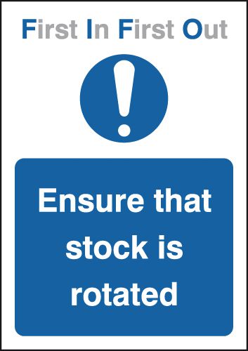 A4 First In First Out Ensure That Stock Is Rotated