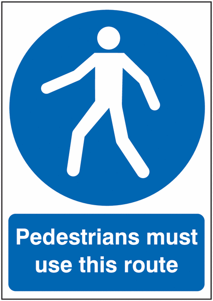 Pedestrians Must Use This Route