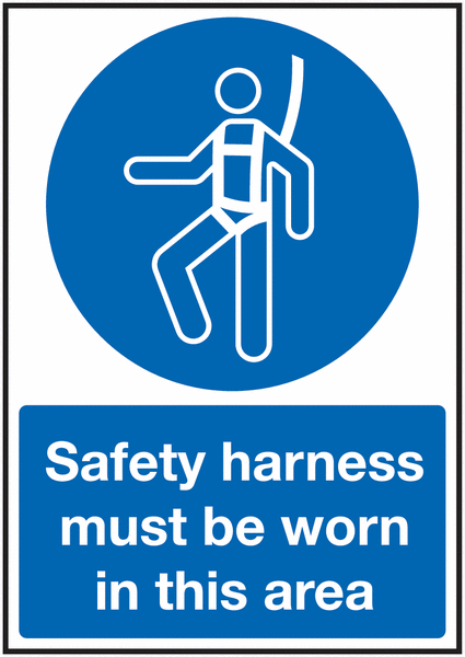 Safety Harness Must Be Worn In This Area