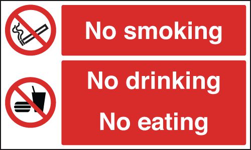 No Smoking No Drinking No Eating