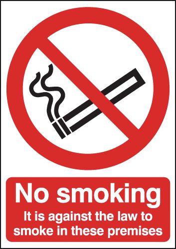 No Smoking It Is Against The Law