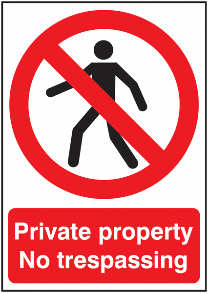 Private Property No Trespassing