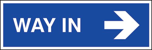 Way in arrow right
